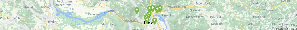 Kartenansicht für Apotheken-Notdienste in der Nähe von Sankt Magdalena (Linz  (Stadt), Oberösterreich)